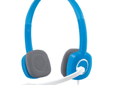 Logitech H150 Stereo Headset with Noise-Cancelling Mic - Blue 981-000454 Sale