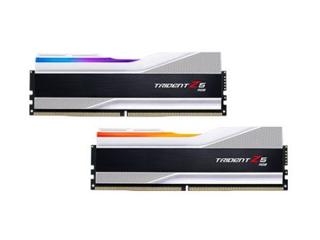 G.Skill Trident Z5 RGB 32GB 16GX2 DDR5 5200MHz Silver Desktop Memory F5-5200J4040A16GX2-TZ5RS For Sale