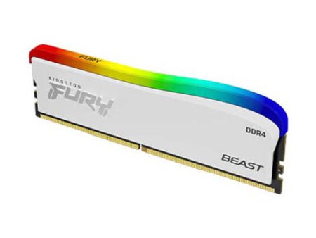 Kingston Fury Beast RGB 16GB White DDR4 3200MT s KF432C16BWA 16 Desktop Memory Supply