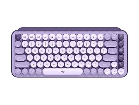 Logitech POP KEYS Wireless Keyboard with Customizable Emoji COSMOS LAVENDER (920-011227) Fashion