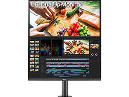 LG 28MQ780-B 28  DualUp IPS 60Hz 2560x 2880p HDR10 FreeSync vga HDMI USB-C, spkr, vesa, ergo stand Hot on Sale