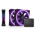 NZXT F120 RGB Duo 3pack 120mm Fan ( White RF-D12TF-W1 | Black RF-D12TF-B1 ) Supply