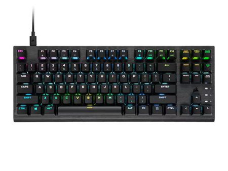 Corsair K60 PRO TKL RGB Tenkeyless Optical-Mechanical OPX Switch Gaming Keyboard  CH-911D01A-NA Online Sale