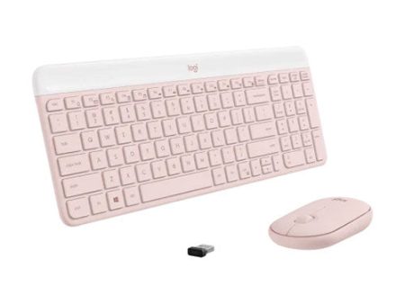 Logitech MK470 Slim Wireless Keyboard and Mouse Combo Rose 920-011326 Online Sale