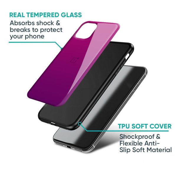 Magenta Gradient Glass Case For OnePlus Nord CE 3 Lite 5G Supply