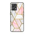 Geometrical Marble Glass Case for Realme 9 For Sale