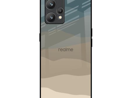 Abstract Mountain Pattern Glass Case for Realme 9 Cheap