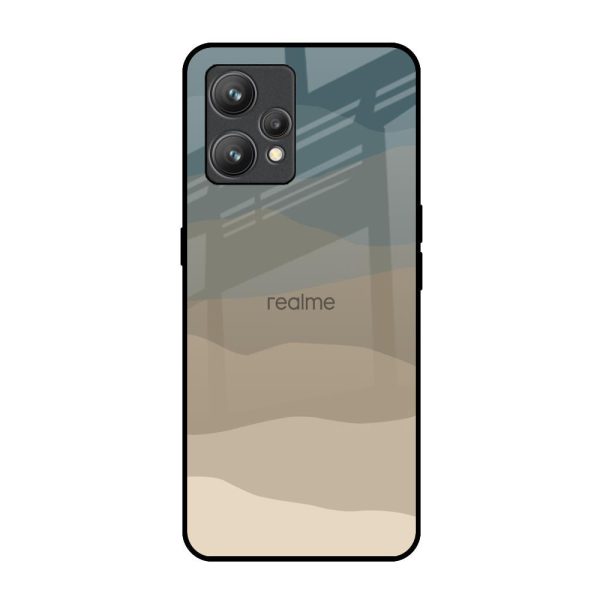 Abstract Mountain Pattern Glass Case for Realme 9 Cheap