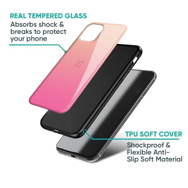 Pastel Pink Gradient Glass Case For OnePlus Nord CE 3 Lite 5G Online Hot Sale