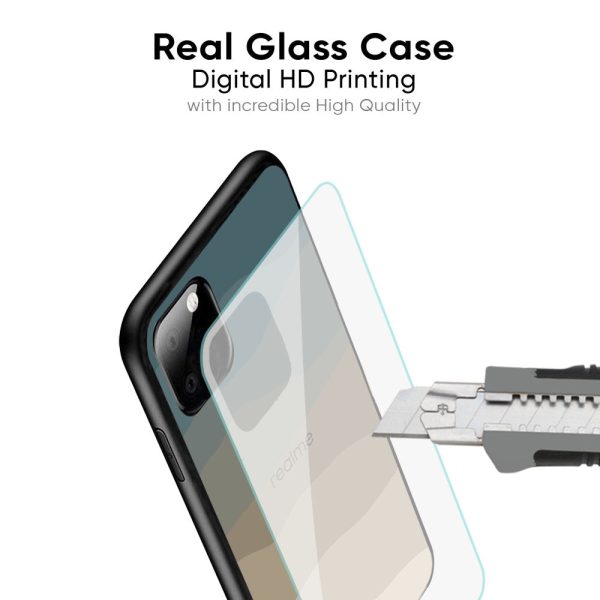 Abstract Mountain Pattern Glass Case for Realme 9 Cheap