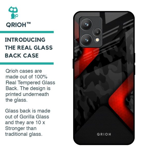 Modern Camo Abstract Glass Case for Realme 9 Fashion