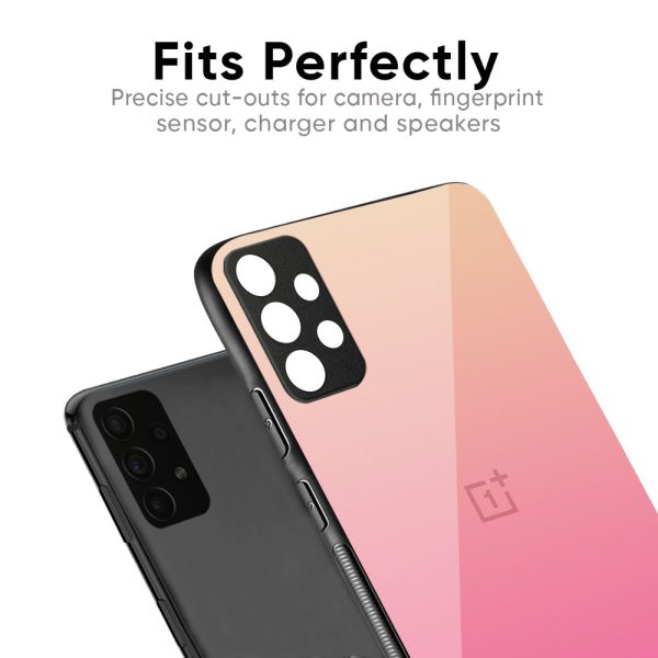 Pastel Pink Gradient Glass Case For OnePlus Nord CE 3 Lite 5G Online Hot Sale