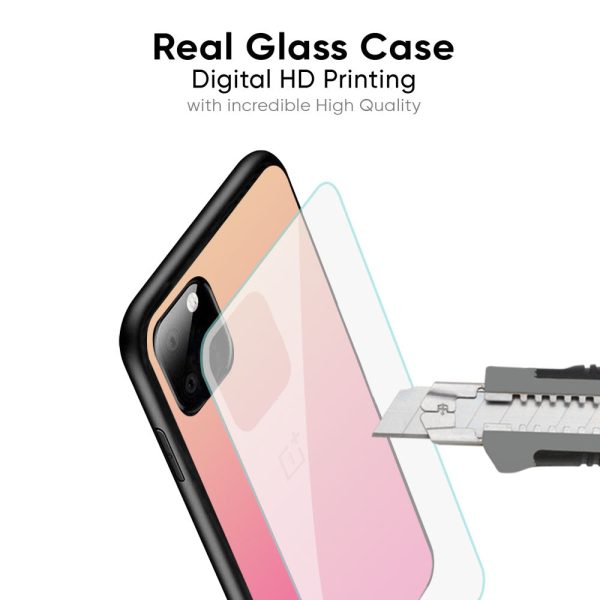 Pastel Pink Gradient Glass Case For OnePlus Nord CE 3 Lite 5G Online Hot Sale