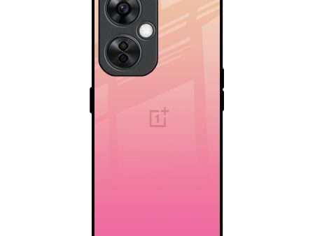 Pastel Pink Gradient Glass Case For OnePlus Nord CE 3 Lite 5G Online Hot Sale