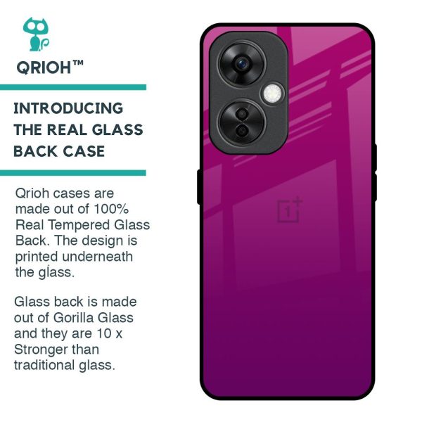 Magenta Gradient Glass Case For OnePlus Nord CE 3 Lite 5G Supply