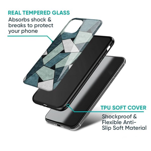 Abstact Tiles Glass Case for iPhone 16 Plus For Discount