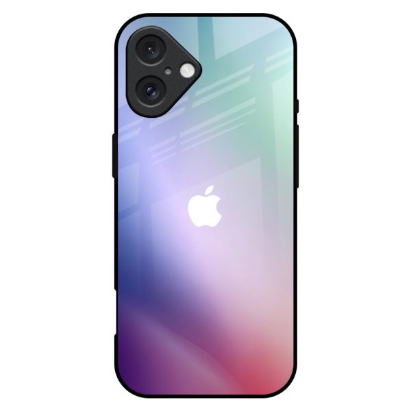 Abstract Holographic Glass Case for iPhone 16 Plus For Discount