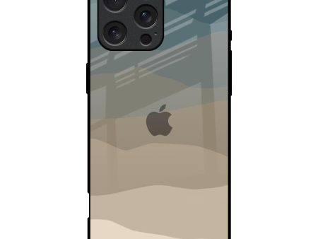 Abstract Mountain Pattern Glass Case for iPhone 16 Pro Max Discount