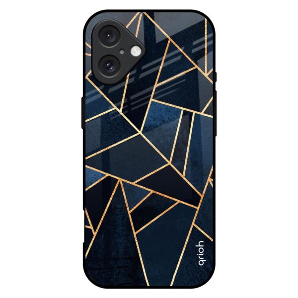 Abstract Tiles Glass Case for iPhone 16 Plus Discount