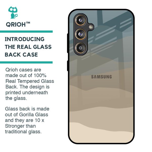 Abstract Mountain Pattern Glass Case for Samsung Galaxy F55 5G Sale