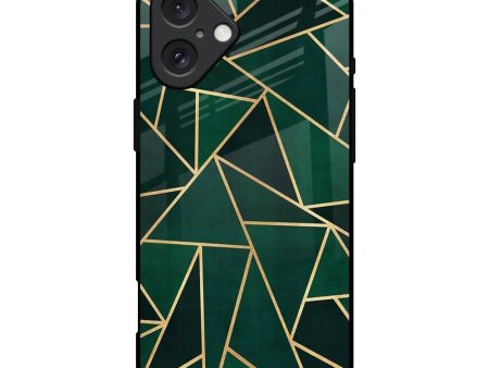 Abstract Green Glass Case For iPhone 16 Cheap