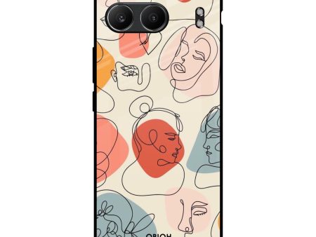 Abstract Faces Glass Case for OnePlus Nord 4 5G Fashion