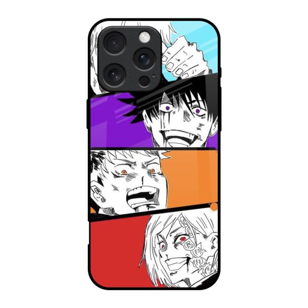 Anime Sketch Glass Case for iPhone 16 Pro Discount