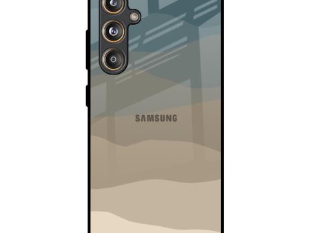 Abstract Mountain Pattern Glass Case for Samsung Galaxy F55 5G Sale