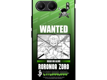 Zoro Wanted Glass Case for OnePlus Nord 4 5G Sale