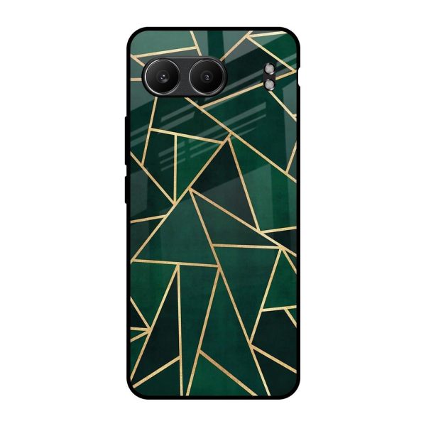 Abstract Green Glass Case For OnePlus Nord 4 5G For Sale