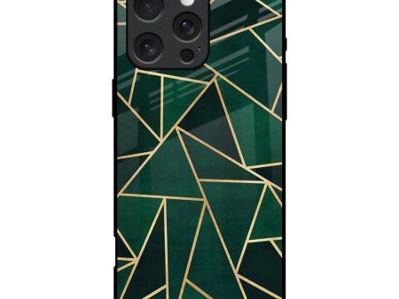 Abstract Green Glass Case For iPhone 16 Pro Sale