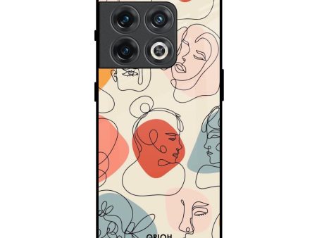 Abstract Faces Glass Case for OnePlus 10 Pro Sale